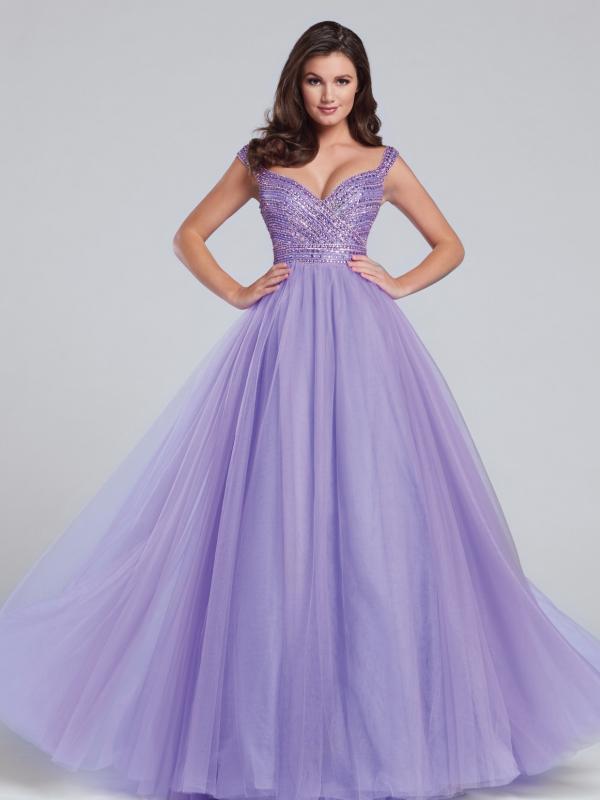 Lavender Tulle Ball Gown